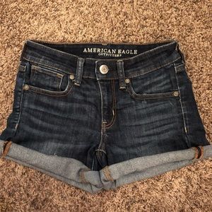 American Eagle Outfitters Midi Jean Shorts